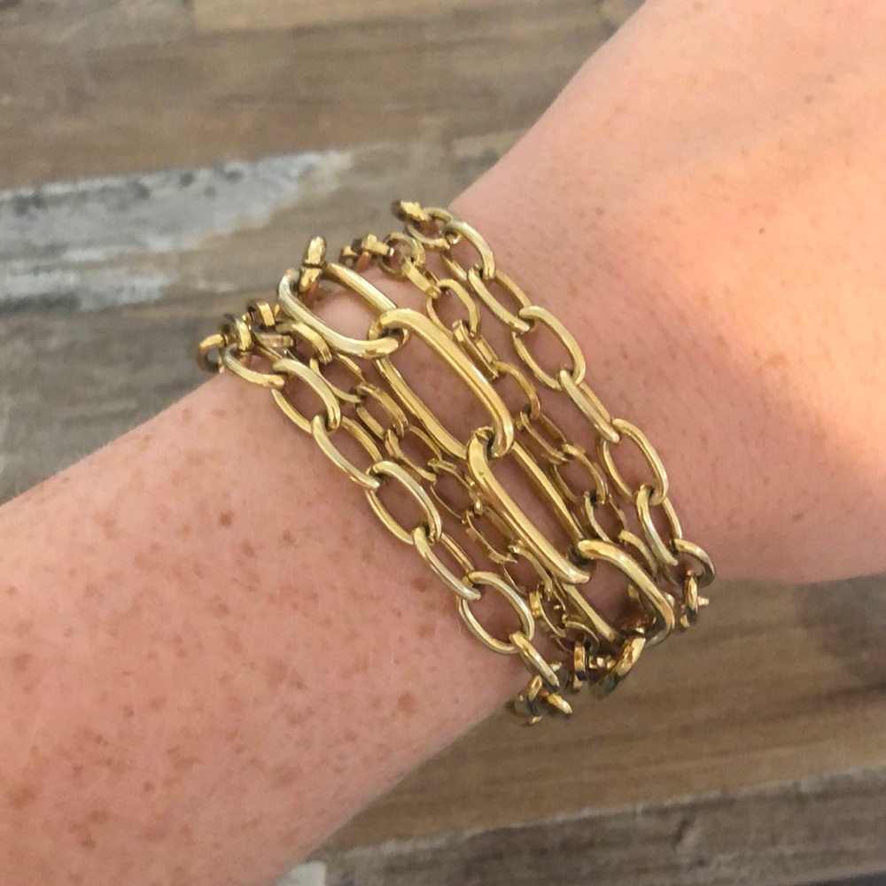 Gold Chain Link Bracelet